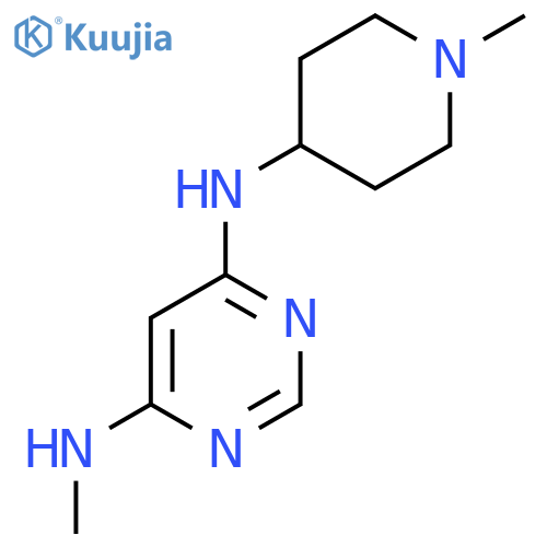 N4-Methyl-N6-(1-methylpiperidin-4-yl)pyrimidine-4,6-diamine structure