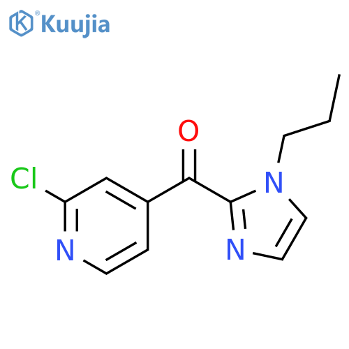 2-chloro-4-(1-propyl-1H-imidazole-2-carbonyl)pyridine structure