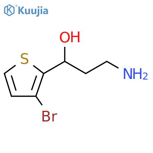 2-Thiophenemethanol, α-(2-aminoethyl)-3-bromo- structure