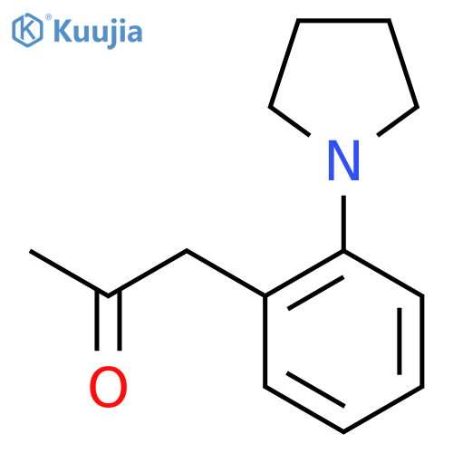 1-2-(pyrrolidin-1-yl)phenylpropan-2-one structure