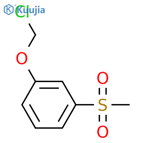 Benzene, 1-(chloromethoxy)-3-(methylsulfonyl)-  structure