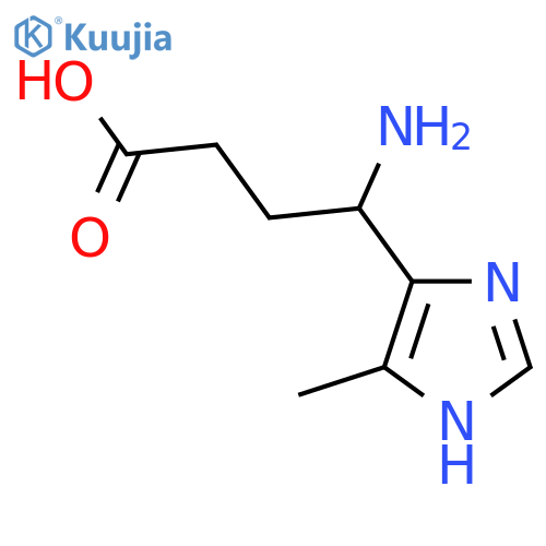4-amino-4-(4-methyl-1H-imidazol-5-yl)butanoic acid structure
