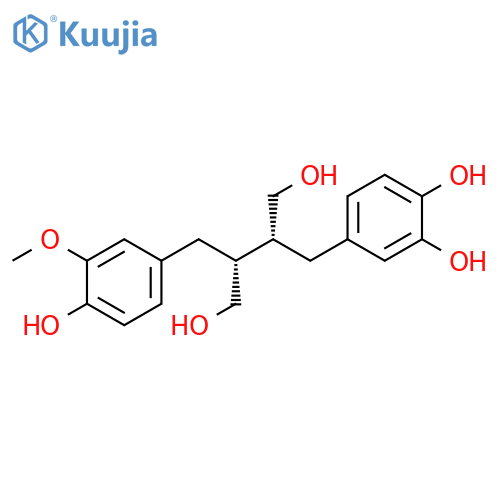 1,2-Benzenediol, 4-[(2R,3R)-4-hydroxy-3-[(4-hydroxy-3-methoxyphenyl)methyl]-2-(hydroxymethyl)butyl]- structure