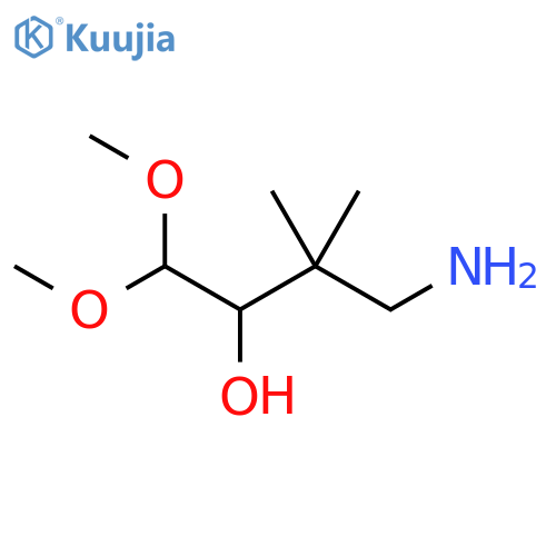 2-Butanol, 4-amino-1,1-dimethoxy-3,3-dimethyl- structure