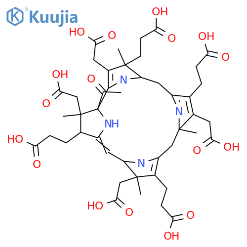 3,7,12,17-Corrintetrapropanoic acid, 19-acetyl-2,8,13,18-tetrakis(carboxymethyl)-1,7,8,21-tetradehydro-9,21-dihydro-3,9,13,18-tetramethyl- (9CI) structure