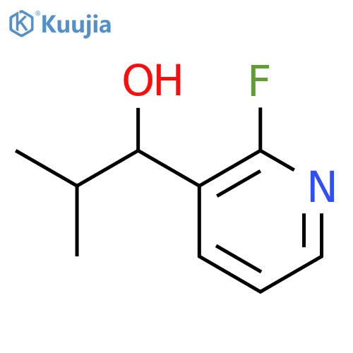 1-(2-fluoropyridin-3-yl)-2-methylpropan-1-ol structure