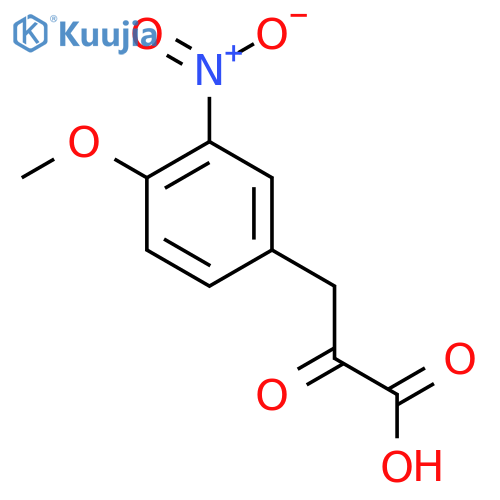 3-(4-methoxy-3-nitrophenyl)-2-oxopropanoic acid structure