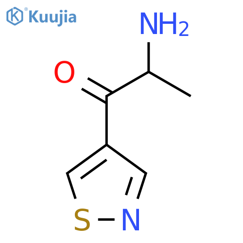2-Amino-1-(1,2-thiazol-4-yl)propan-1-one structure