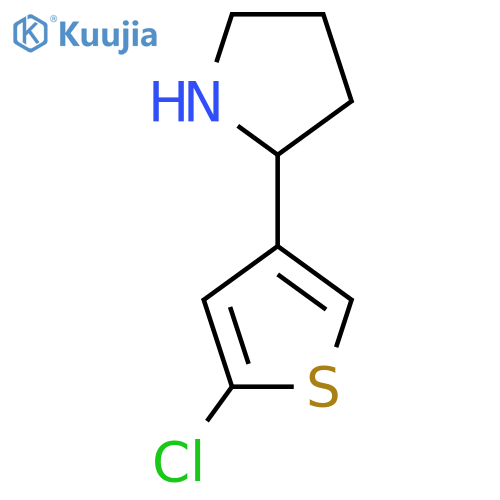 2-(5-chlorothiophen-3-yl)pyrrolidine structure