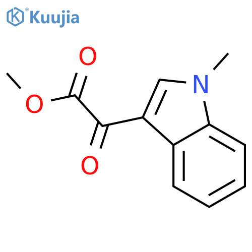Methyl (1-methylindolyl)-3-glyoxylate structure