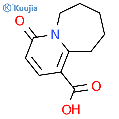 4-Oxo-4,6,7,8,9,10-hexahydropyrido[1,2-a]azepine-1-carboxylicacid structure