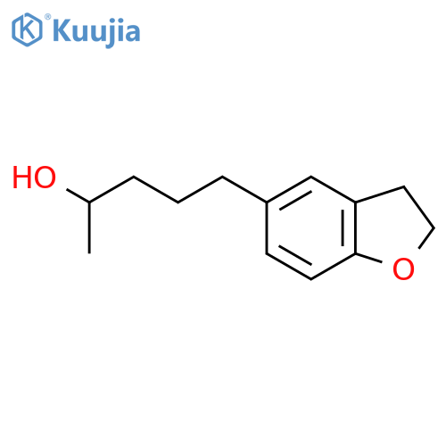 5-(2,3-dihydro-1-benzofuran-5-yl)pentan-2-ol structure