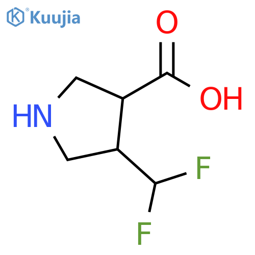 4-(difluoromethyl)pyrrolidine-3-carboxylic acid structure