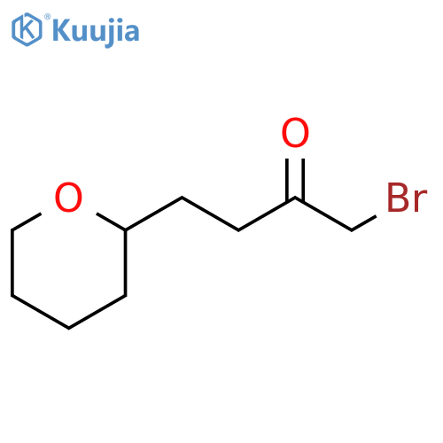 1-bromo-4-(oxan-2-yl)butan-2-one structure