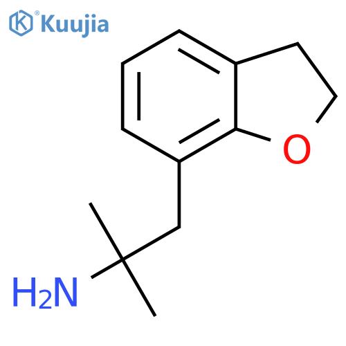 1-(2,3-dihydro-1-benzofuran-7-yl)-2-methylpropan-2-amine structure