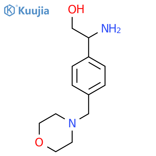 2-amino-2-{4-(morpholin-4-yl)methylphenyl}ethan-1-ol structure