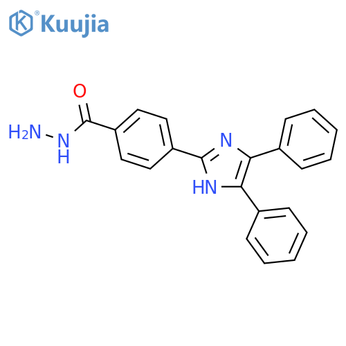 Benzoic acid,4-(4,5-diphenyl-1H-imidazol-2-yl)-, hydrazide structure