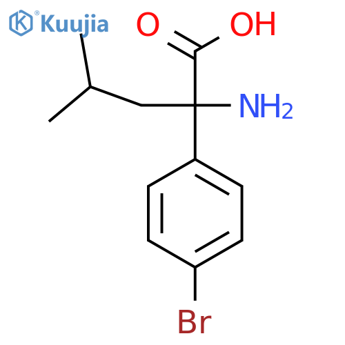 2-Amino-2-(4-bromophenyl)-4-methylpentanoic acid structure