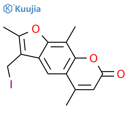 3-(Iodomethyl)-2,5,9-trimethyl-7H-furo[3,2-g][1]benzopyran-7-one structure