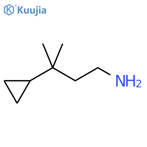 3-cyclopropyl-3-methylbutan-1-amine structure