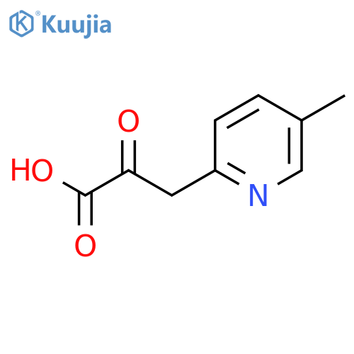 3-(5-methylpyridin-2-yl)-2-oxopropanoic acid structure
