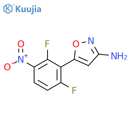 5-(2,6-difluoro-3-nitrophenyl)-1,2-oxazol-3-amine structure