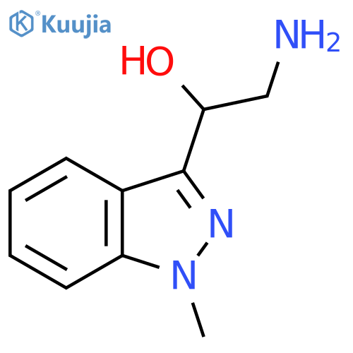 2-amino-1-(1-methyl-1H-indazol-3-yl)ethan-1-ol structure
