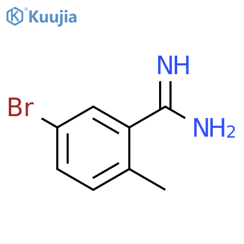 5-bromo-2-methylbenzene-1-carboximidamide structure