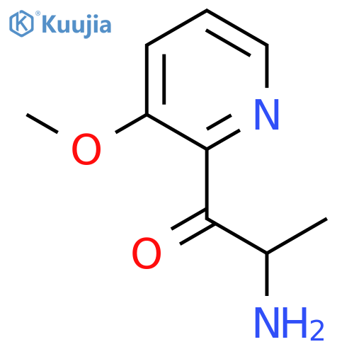 2-amino-1-(3-methoxypyridin-2-yl)propan-1-one structure
