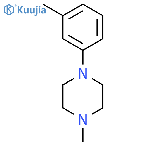 Piperazine,1-methyl-4-(3-methylphenyl)- structure