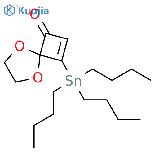 5,8-Dioxaspiro[3.4]oct-2-en-1-one, 3-(tributylstannyl)- structure