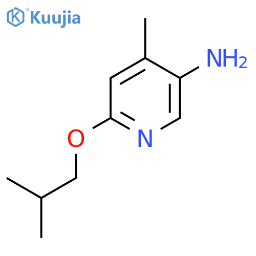 4-Methyl-6-(2-methylpropoxy)pyridin-3-amine structure
