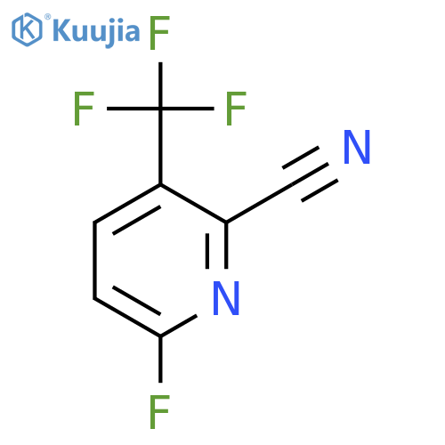 2-Pyridinecarbonitrile, 6-fluoro-3-(trifluoromethyl)- structure