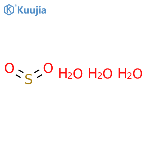 SULFUR DIOXIDE, TRIHYDRATE structure