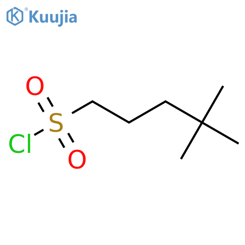 4,4-Dimethylpentane-1-sulfonyl chloride structure