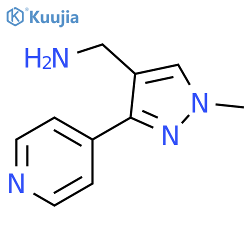 [1-METHYL-3-(PYRIDIN-4-YL)-1H-PYRAZOL-4-YL]METHANAMINE structure