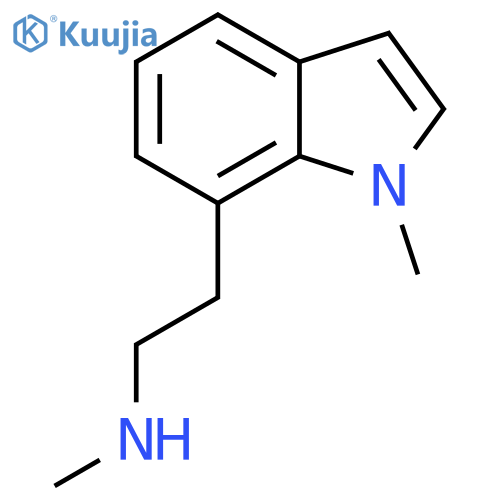 methyl2-(1-methyl-1H-indol-7-yl)ethylamine structure
