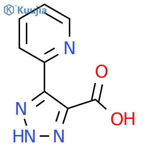4-(Pyridin-2-yl)-1H-1,2,3-triazole-5-carboxylic acid structure