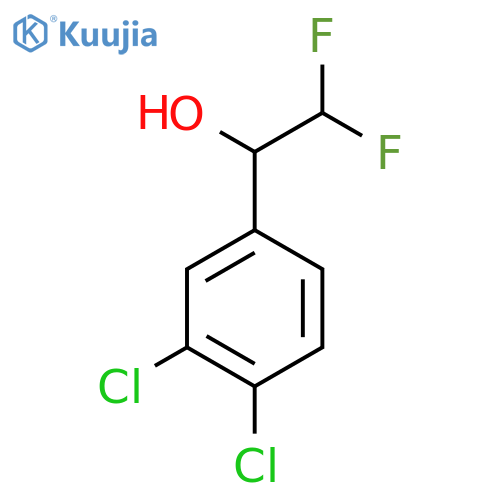 1-(3,4-dichlorophenyl)-2,2-difluoroethan-1-ol structure