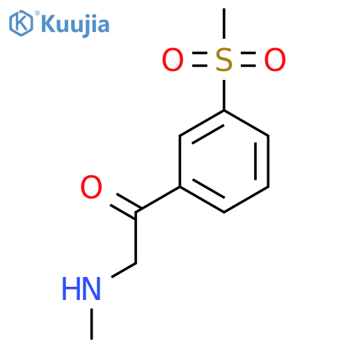 1-(3-methanesulfonylphenyl)-2-(methylamino)ethan-1-one structure