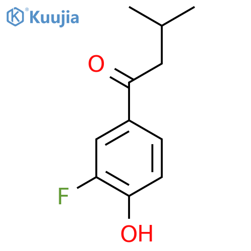 1-(3-Fluoro-4-hydroxyphenyl)-3-methylbutan-1-one structure