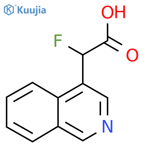 2-Fluoro-2-(isoquinolin-4-yl)acetic acid structure