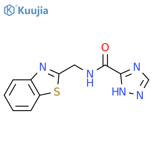 N-(Benzo[d]thiazol-2-ylmethyl)-4H-1,2,4-triazole-3-carboxamide structure