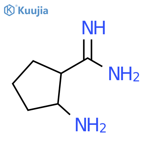 2-aminocyclopentane-1-carboximidamide structure