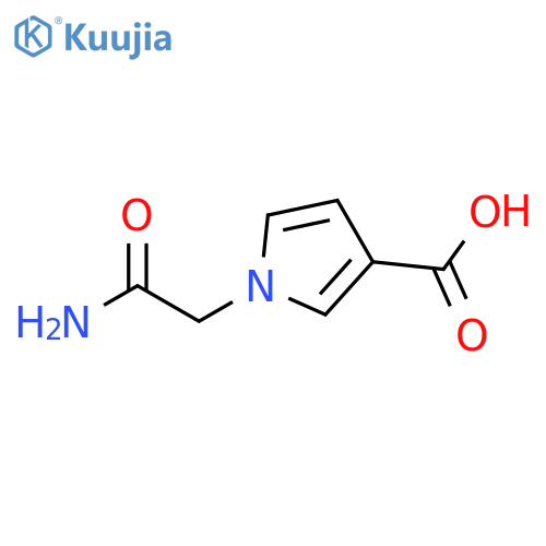 1-(carbamoylmethyl)-1H-pyrrole-3-carboxylic acid structure