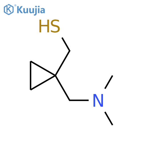 {1-(dimethylamino)methylcyclopropyl}methanethiol structure