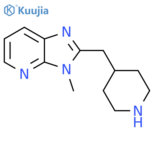 3-methyl-2-(piperidin-4-ylmethyl)-3H-imidazo[4,5-b]pyridine structure