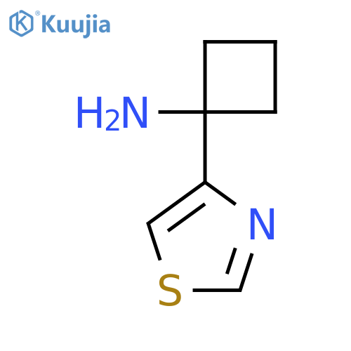1-(1,3-Thiazol-4-yl)cyclobutan-1-amine structure