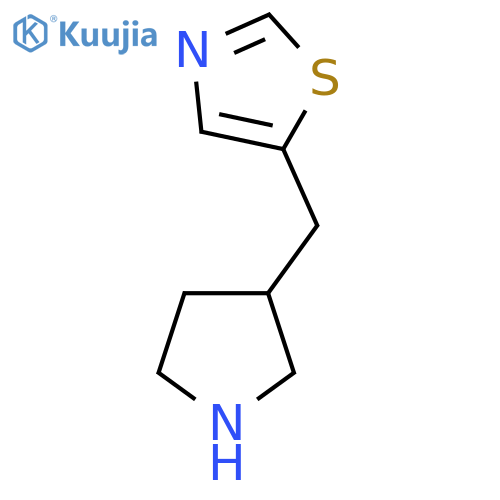 5-[(Pyrrolidin-3-yl)methyl]-1,3-thiazole structure