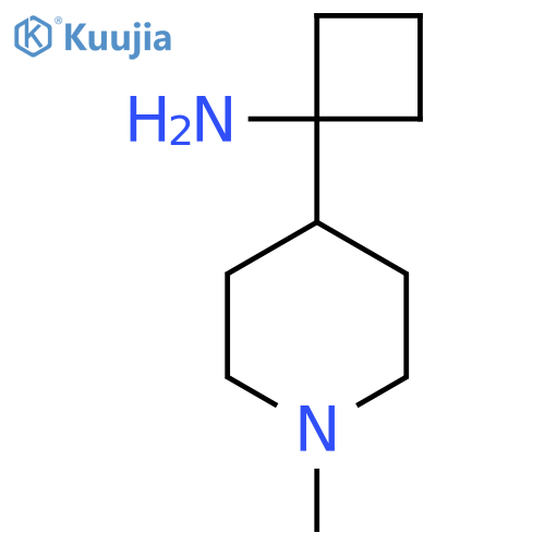 1-(1-methylpiperidin-4-yl)cyclobutan-1-amine structure